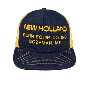 New Holland Dorn Equip Vintage Trucker Hat | Snapback | Bozeman MT USA Made Cap